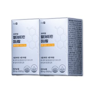 오늘애 프리미엄 멀티비타민앤미네랄 부모님 남성 여성 건강 복합비타민 500mgx30정,2개