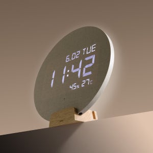 아이정 선라이즈 무드등 LED 벽시계(L) 알람 디지털 감성 인테리어 시계