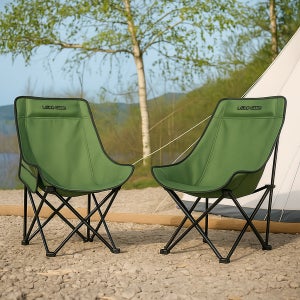 레토 경량 접이식 와이드 롱 캠핑의자 컴포트 체어 LCP-CL06, 카키, 2개
