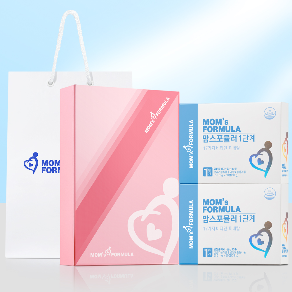[임산부선물세트] <b>맘스포뮬러</b> 1단계 2개 / 임산부 영양제 / 활성형 엽산 비타민