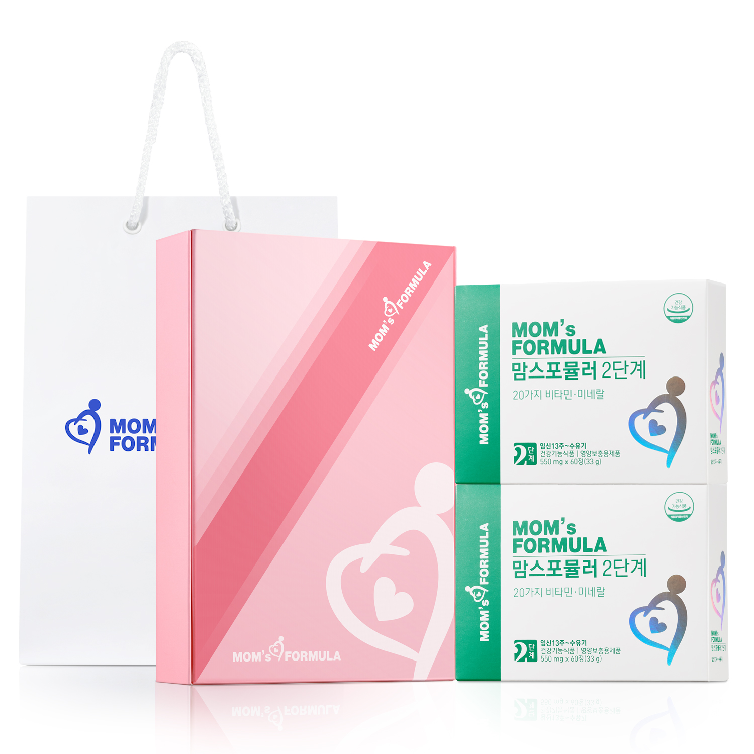 [임산부선물세트] <b>맘스포뮬러</b> 2단계 2개 / 임산부 수유부 영양제 / 철분 비타민