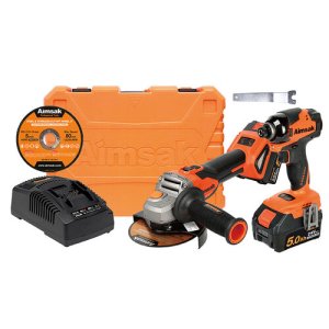 아임삭 충전 그라인더 임팩트 드릴 24V MAX 5.0Ah 콤보 배터리 2개 BL22GM8