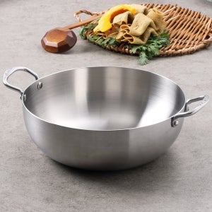 스텐 3중 양수 전골 냄비 샤브샤브 인덕션 부대찌개 오뎅탕 캠핑 28.2cm