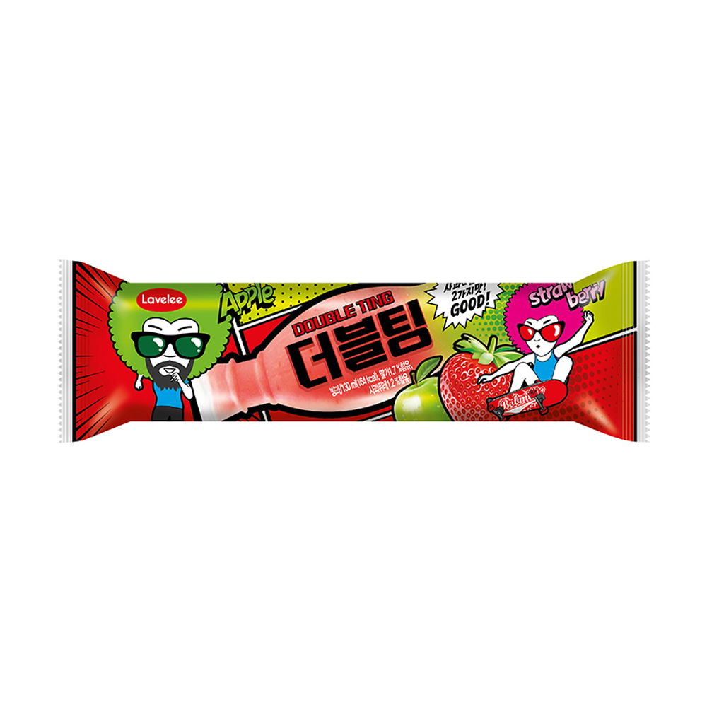 라벨리 더블팅 튜브 아이스크림 쭈쭈바