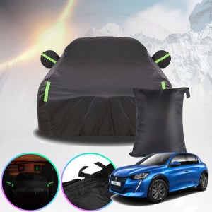 e-208 바디커버 자동차 풀커버 차덮개 블랙 야외용