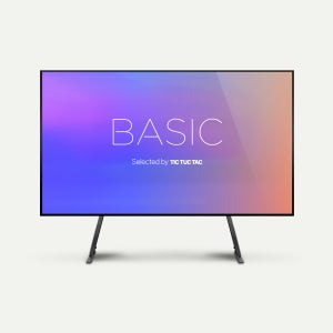 틱툭탁 베이직 탁상형 모니터 티비 스탠드 (lg 삼성 대형 tv다리 32형70형 거치대)