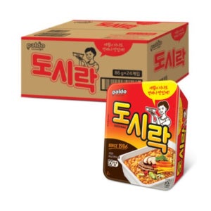 간편식 식사대용 진한 국물 팔도 도시락 컵라면 24개