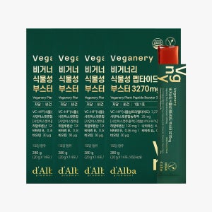 먹는 달바 [8주] 비거너리 저분자 식물성 펩타이드 부스터 젤리 3270mg 14포, 4개