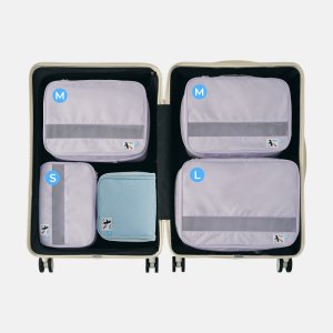 [SET] 바디럽 꾹꾹 압축파우치&워시백 71.12cm(28인치) 캐리어 세트 (S+M+M+L+워시백)