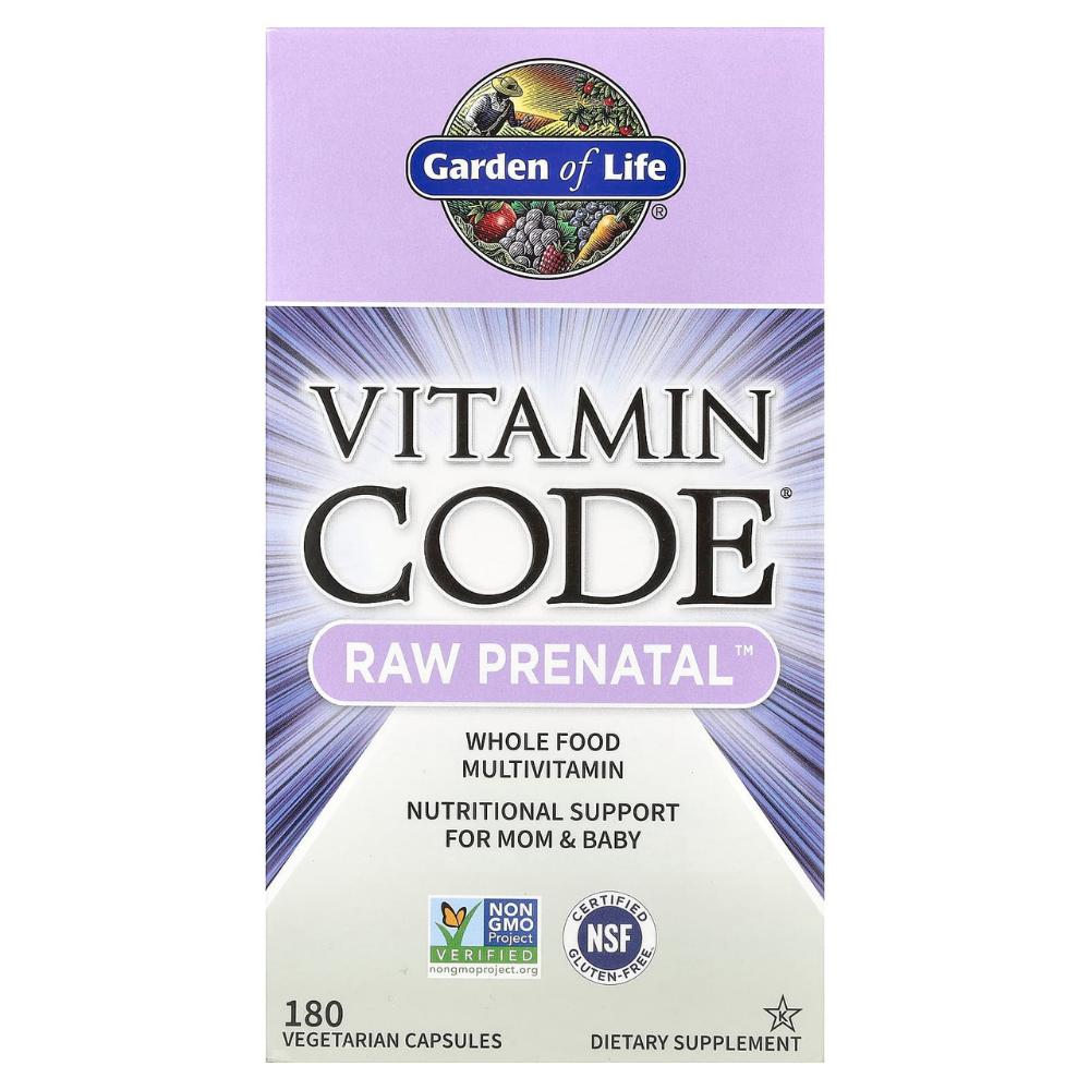가든<b>오브</b>라이프 비타민코드 Prenatal 180정 산모 <b>엽산</b> 철분 유산균 종합비타민 함유