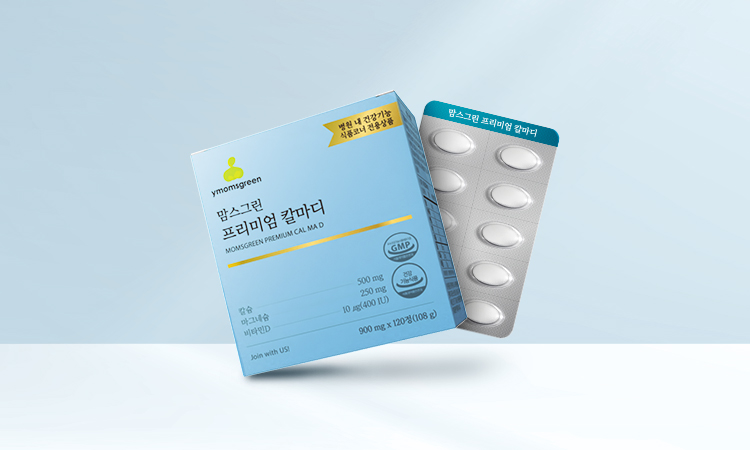 맘스그린 칼슘 마그네슘 임산부 <b>칼마디</b> 병원용 고함량 영양제 120정, 1개