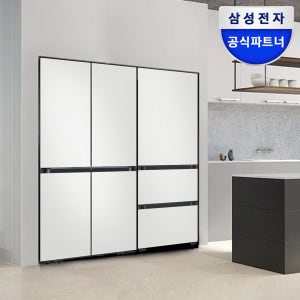[혜택가409만] 삼성 비스포크 Ai 냉장고 김치냉장고 키친핏 Max RM70F64R1A RQ33DB74C1AP 1등급 세트 코타화이트