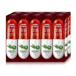 2080잇몸치약 진지발리스 유칼립투스 치약 치아관리 스트롱민트 150gX10입