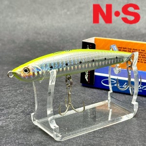 엔에스 칼립소 지그미노우 100 농어 넙치농어 싱킹미노우 NS 부시리 095 이중 연녹, 10cm(4인치)