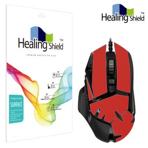 로지텍 G502 HERO 게이밍 마우스 외부 보호필름 레드 세트