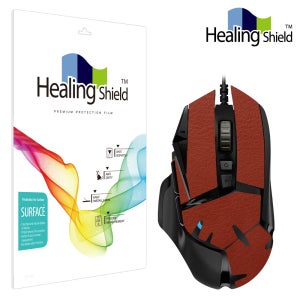 로지텍 G502 HERO 게이밍 마우스 외부 보호필름 레더브라운 세트