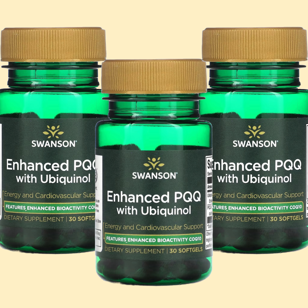 스완슨 <b>유비퀴놀</b> PQQ <b>50</b>mg 30캡슐 x 3개 코큐텐 피큐큐 CoQ10