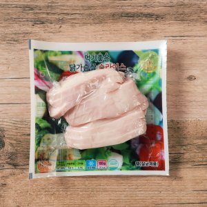 국내산 냉장 촉촉한 마늘 닭가슴살 슬라이스 100g 10팩 20팩 30팩