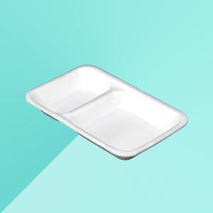 스티로폼용기 PSP 트레이 2칸 찬기 4000개