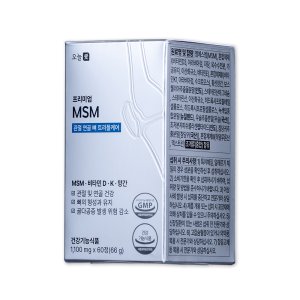 오늘애 프리미엄 관절 연골 MSM 엠에스엠 비타민D 비타민K 망간 1100mgx60정