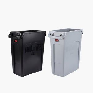 러버메이드 슬림짐 휴지통 60L 사각 휴지통 사각 컨테이너 분리수거통