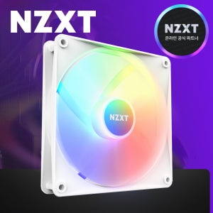 [국내정발] NZXT F140 RGB CORE 140mm 컴퓨터 쿨링팬 화이트