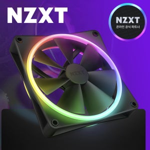 [국내정발] NZXT F140 RGB DUO 140mm 컴퓨터 쿨링팬 블랙