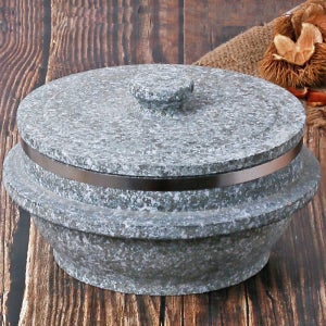 국산 곱 돌솥 뚝배기 냄비 가정용 돌솥밥 22cm