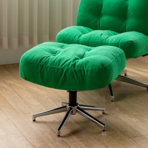 케이퍼 회전 스툴 보조 발받침 안락의자 1인용 패브릭 인테리어스툴