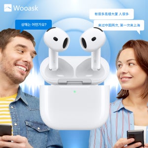 실시간통역 이어폰 우애스크 익스펜션 에어팟4 번역기 (MXP63KH/A)