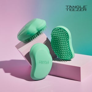 탱글티저 머리빗 파라다이스 그린 미니 오리지널 탄력 이층 브러쉬 젖은모발 퀸즈어워드 포켓
