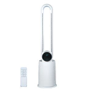 코멜리 조용한 BLDC 모터 저소음 아기방 슬림형 날개없는 타워팬 선풍기