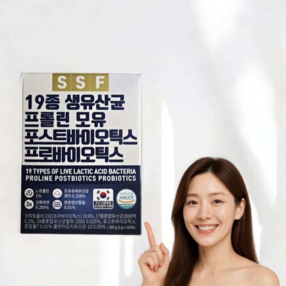 순수식품 프롤린 모유 포스트바이오틱스 프로바이오틱스 19종 생<b>유산균</b> 1박스 (100포)