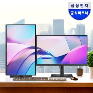 삼성 에센셜 모니터 68.6cm(27인치) LS27D400 IPS 100Hz 피벗 세로