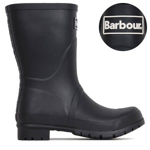 바버 블랙 밴버리 웰링턴 미들 레인 부츠 BANBURY LRF0084 BK11