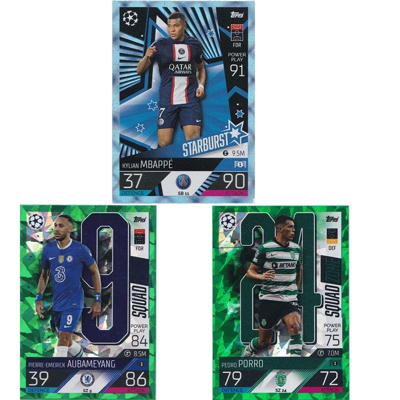 Topps Uefa 챔피언스 리그 축구선수 축구 카드 음바페 노이어 산초 루카쿠