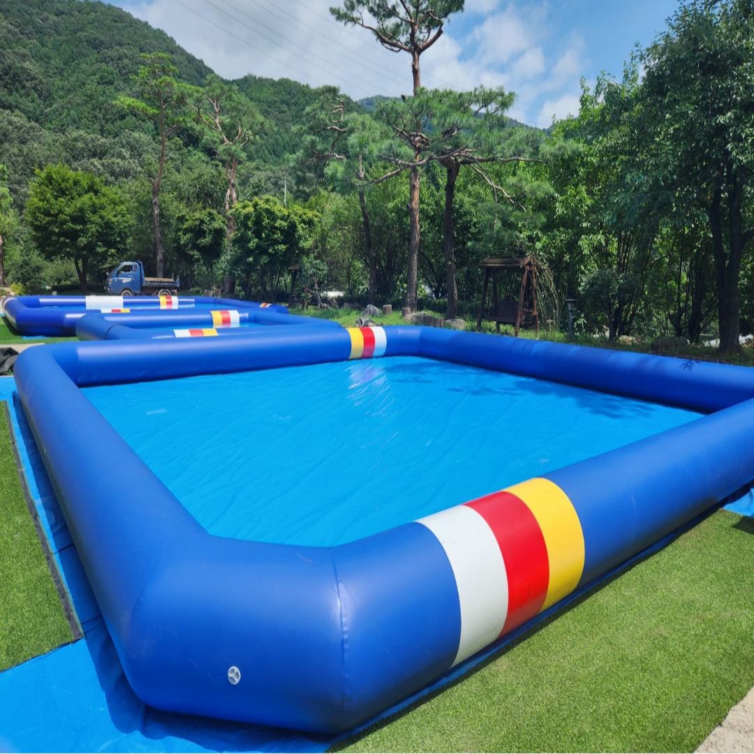 튜브수영장 대여 물놀이 필수템 수영장 용품