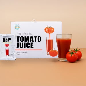 100% 착즙 생토마토즙 120ml 50포 갈아만든 토마토주스 원액 음료 효능