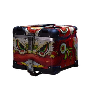 오토바이배달통 알루미늄트렁크 리어박스 대용량수납 전기스쿠터용 배달통 관우 42L