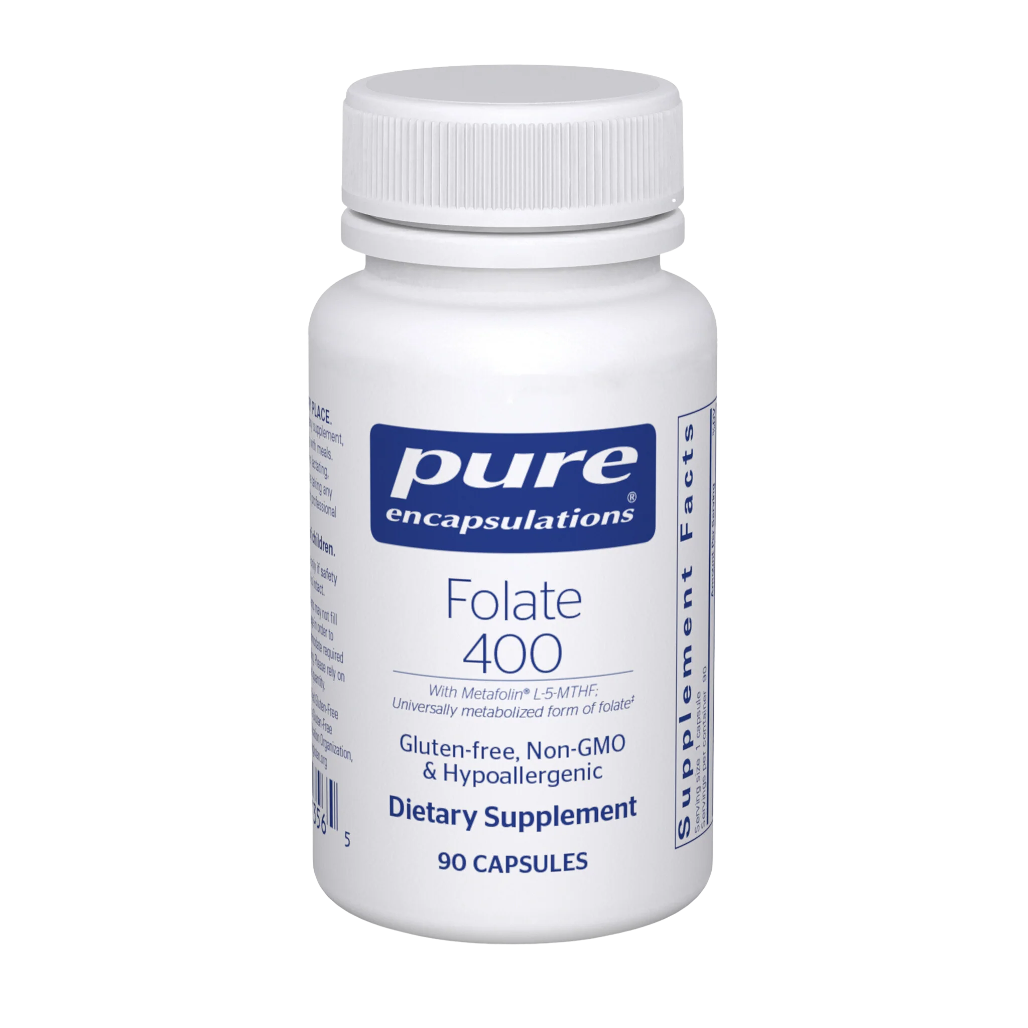 <b>퓨어인캡슐레이션</b> 활성<b>엽산</b> 400 Folate400 90캡슐, 1개