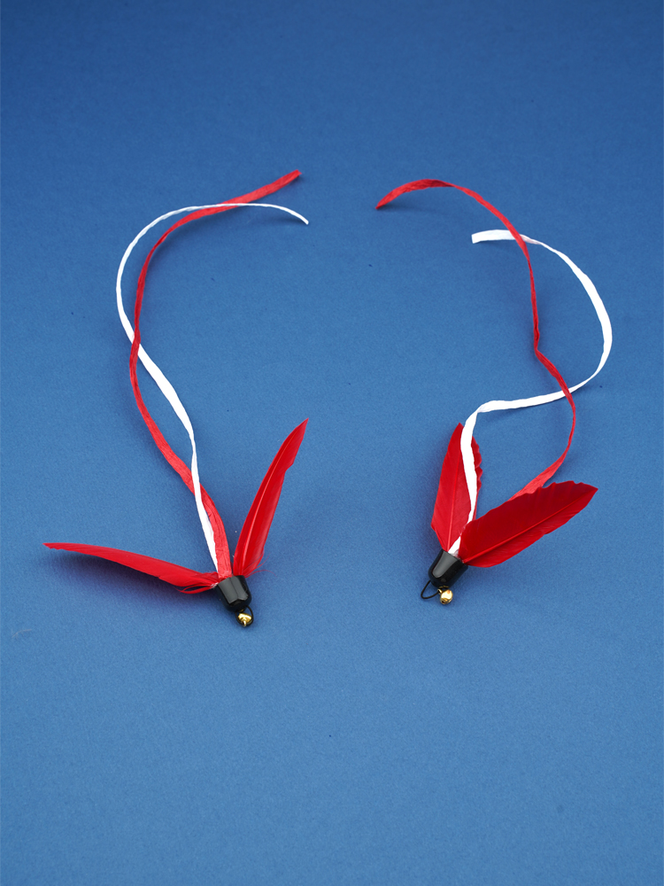 금돌캣 리필형 고양이장난감 회전 불꽃깃털