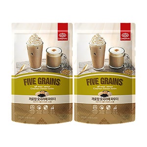 까로망 오곡라떼 파우더 미숫가루 곡물라떼, 500g, 2개