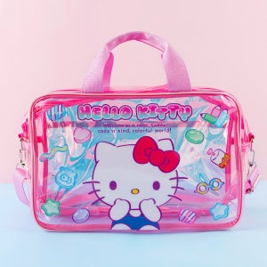 산리오 수영가방 헬로키티 어린이 비치백 투명 가방