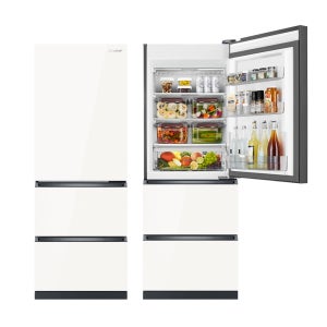 위니아 딤채 스탠드형 김치냉장고 2등급 418L 3룸 WDT42JLPISS 샤인스노우 기사방문설치