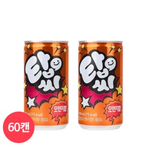 일화 탑씨 오렌지향 190 미니캔 캔음료 음료수 190ml, 60개