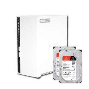 큐냅 QNAP TS-233-KR NAS 2Bay 스토리지 합본 씨게이트 Ironwolf 10TB X 2개 HDD 포함