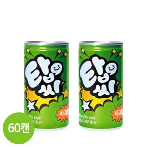 일화 탑씨 사과향 190 미니캔 캔음료 음료수 190ml, 60개