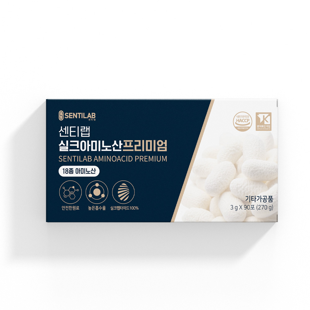 센티랩 실크<b>아미노산</b> 프리미엄 1종 30포 실크펩타이드 100%