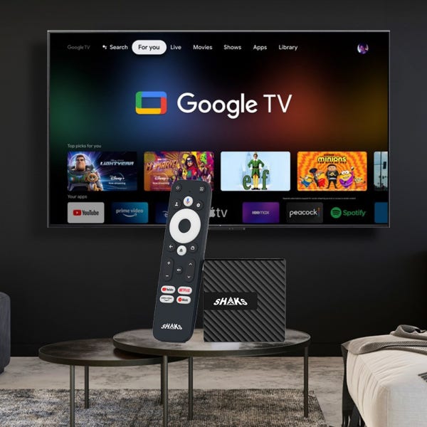 샥스 G1 4K UHD OTT 구글TV 유튜브 넷플릭스 웨이브 셋톱박스 스마트TV