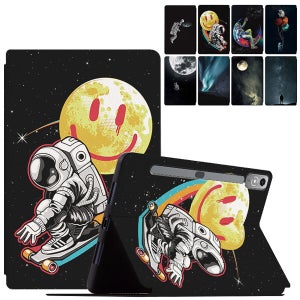 레노버 탭 P12 QHD 샤오신패드프로 2023 12.7 370FU 유니버스 프린팅 스탠드 플립 가죽 태블릿 케이스